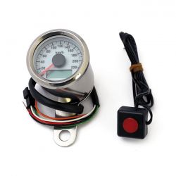 MCS Stoker, Electronic Speedometer. 48mm. White Face