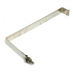 MCS Battery Hold Down Strap. Polished Stainless