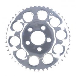 MCS Rear Sprocket, Chrome. 47T
