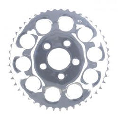 MCS Rear Sprocket, Chrome. 47T