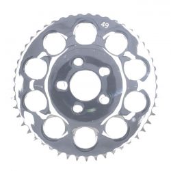 MCS Rear Sprocket, Chrome. 49T