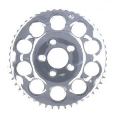 MCS Rear Sprocket, Chrome. 49T