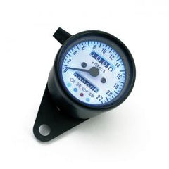 MCS Led Mini Speedo 2:1 Kmh. Black With White Face Plate
