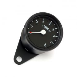 MCS Mini Tachometer, Electronic. 8000 Rpm. Black