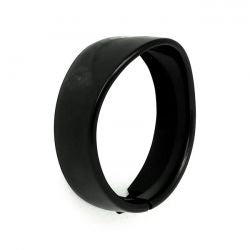MCS Recessed Trim Ring With Visor. 5-3/4" Headlamp. Black