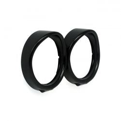 MCS Recessed Trim Rings With Visor. Turn Signals. Black