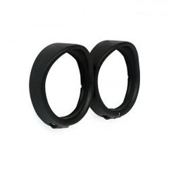 MCS Recessed Trim Rings With Visor. Turn Signals. Black Wrinkle