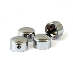 MCS Head Bolt Cover Kit. Smooth, Chrome