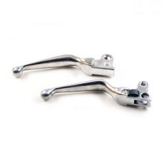 MCS Handlebar Lever Set, 93-Up Style. Polished