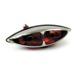 MCS L.A. Taillight. Dual Bulb. Chrome