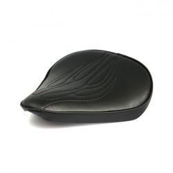 MCS Fitzz, Custom Solo Seat. Black Flame. Large. 4Cm Thick