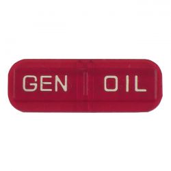MCS Replacement Lens For 2-Light (47-61 Style) Dash. Red