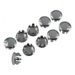 MCS Lowrider Dash Plugs, Small. Chrome