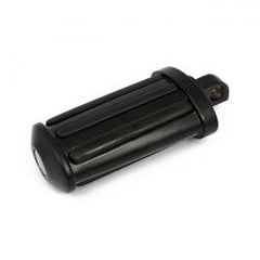 MCS Rail Kick Pedal. Flat Style. With Rubber Inlays. Black