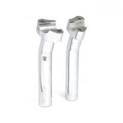 MCS Forged Aluminum Risers Pullback, 7" Rise. Chrome