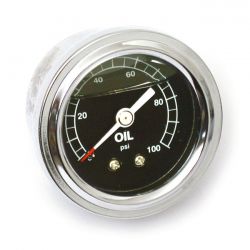 MCS Oil Pressure Gauge, Liquid Filled. 0-100 PSI