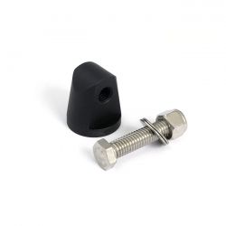 MCS Straight Cone Headlamp Mount Block. Black
