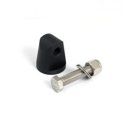 MCS Straight Cone Headlamp Mount Block. Black