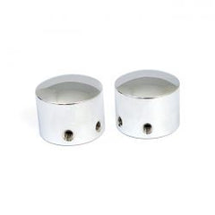 MCS Front Axle Nut Cap Kit. Chrome. Domed