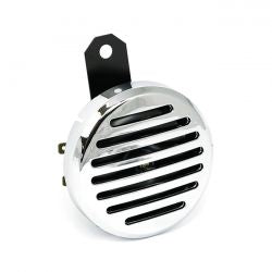 MCS 4" Custom Horn. 12-Volt. Wide Horizontal Slotted. Chrome