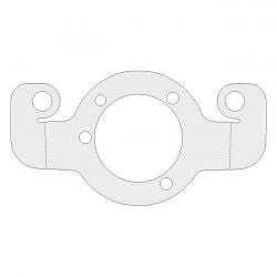 MCS Air Cleaner Adapter Bracket. Chrome