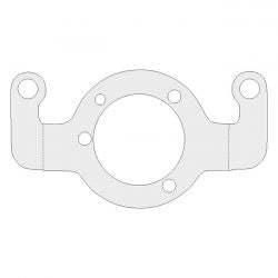 MCS Air Cleaner Adapter Bracket. Chrome