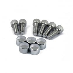 MCS Smoothtopps, Push-On Bolt & Cover Kit. Chrome