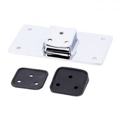 MCS License Plate Bracket, Flat. Chrome