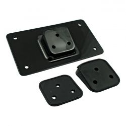 MCS License Plate Bracket, Flat. Black