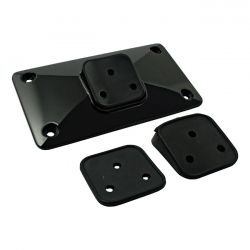 MCS License Plate Bracket, Pyramid. Black