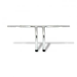 MCS Fat 1-1/4" Tiller Bar, 12" Rise, Chrome