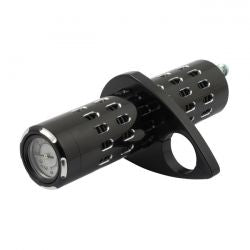 MCS Billet Oil Cooler, With Oil Pressure Gauge. Black