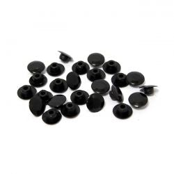 MCS Push-In Mushroom Allen Head Plugs 5/16". Black