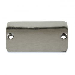 MCS Master Cyl. Cover. Plain Chrome