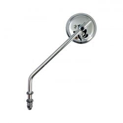 MCS Steel 3" Round Mirror. Chrome, Long Stem