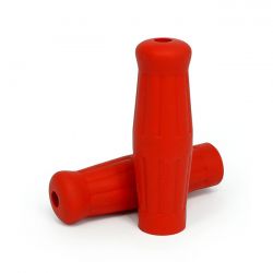 MCS Vintage Style 1" Grips Red