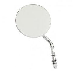 MCS Steel 4" Round Mirror. Chrome, Short Stem