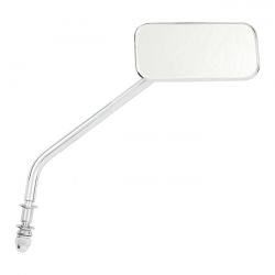 MCS Small Rectangular Mirror. Long Stem, Chrome