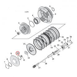 MCS Retaining Ring, Clutch Adjuster Plate