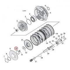 MCS Retaining Ring, Clutch Adjuster Plate
