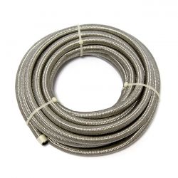 MCS Braided Hose 5/16" (8mm). Stainless Clear