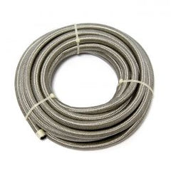 MCS Braided Hose 5/16" (8mm). Stainless Clear