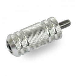 MCS Knurled Aluminum Shift/Brake Peg. Polished