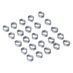 MCS Crimp Hose Clamp, 17/32" (13.5mm) Id. Zinc