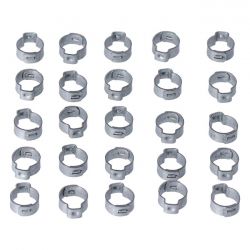 MCS Crimp Hose Clamp, 17/32" (13.5mm) Id. Zinc