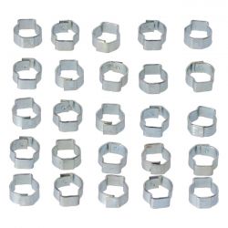 MCS Crimp Hose Clamp, 7/16 (11.18mm) Id. Zinc