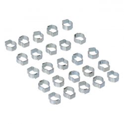 MCS Crimp Hose Clamp, 7/16 (11.18mm) Id. Zinc