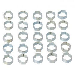 MCS Crimp Hose Clamp, 11/16 (17.53mm) Id. Zinc