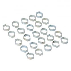 MCS Crimp Hose Clamp, 11/16 (17.53mm) Id. Zinc