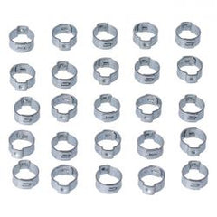 MCS Crimp Hose Clamp, 19/32 (14.99mm) Id. Zinc